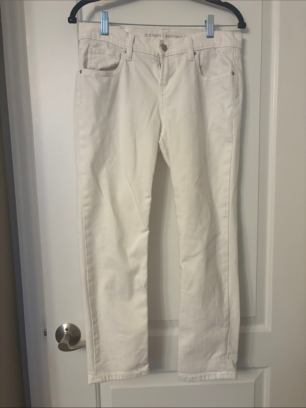 Old Navy White Straight-Leg Women's Jeans